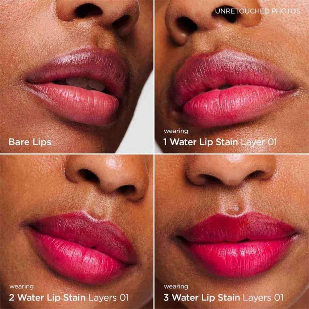 Clarins Vanduo Lip Stain skysti lūpų dažai, atspalvis: 01 Rose Vanduo, 7 ml