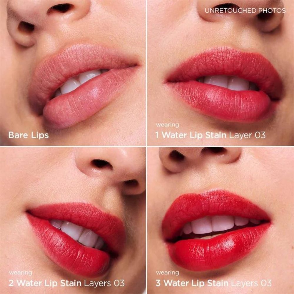 Clarins Vanduo Lip Stain skysti lūpų dažai, atspalvis: 03 Raudona Vanduo, 7 ml