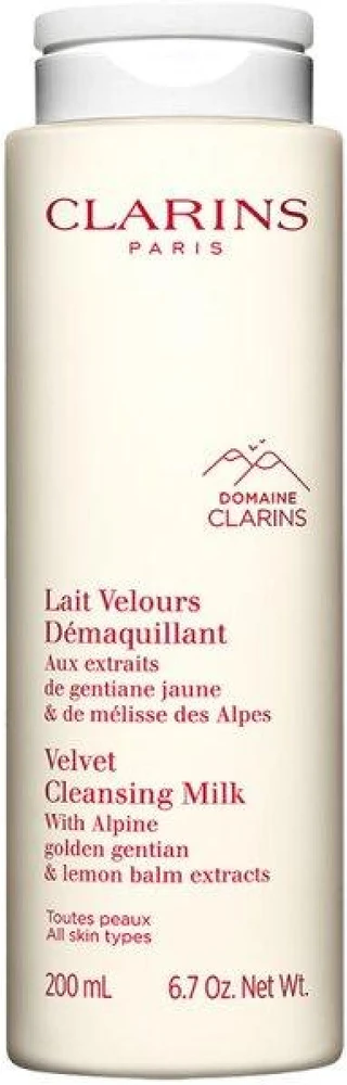 Clarins Velvet Cleansing Milk valomasis pienelis visiems odos tipams, 200 ml