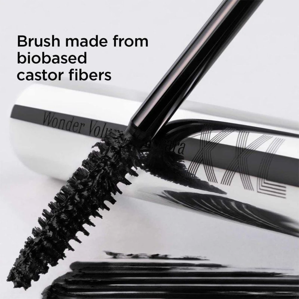 Clarins Wonder Volume Blakstienų tušas XXL apimties suteikiantis blakstienų tušas, atspalvis: 01 Extreme Juodas, 8 ml