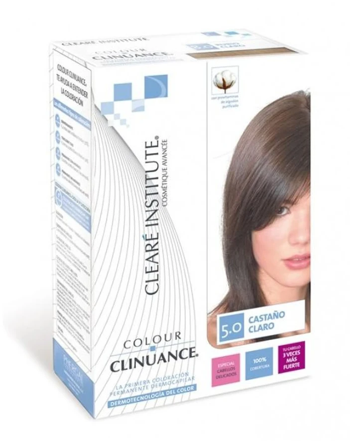 Plaukų dažai Clearé Institute Color Clinuance 5.0 Light Chestnut