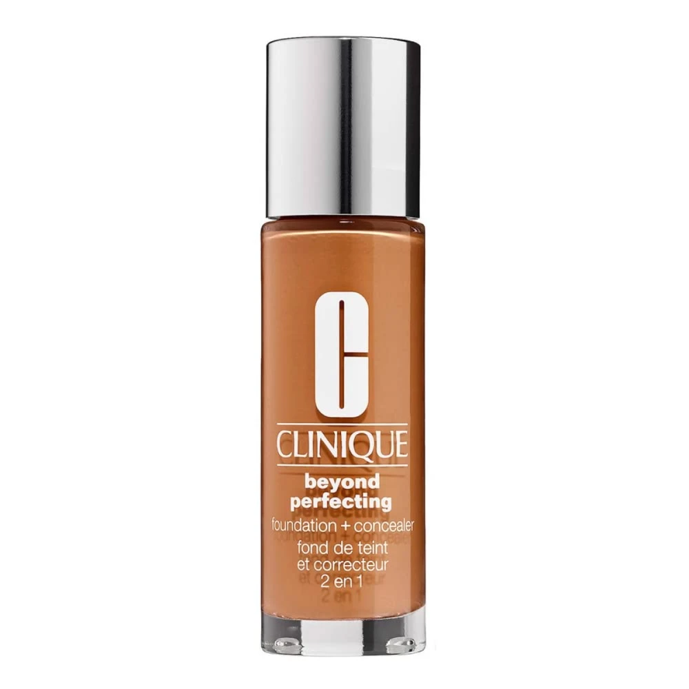 „Clinique Beyond Perfecting Foundation“ makiažo pagrindas + kaukė #23 Ginger, 30 ml
