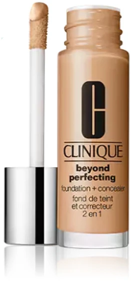 „Clinique Beyond Perfecting Foundation“ makiažo pagrindas ir kaukė „01 Linen“, 30 ml