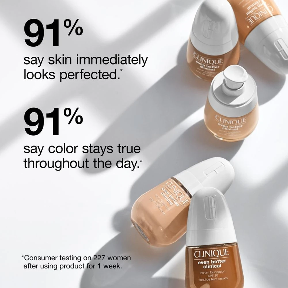 Clinique Even Better Clinical Serum Foundation SPF 20 makiažo pagrindas, atspalvis: WN46 Golden Neutral, 30 ml