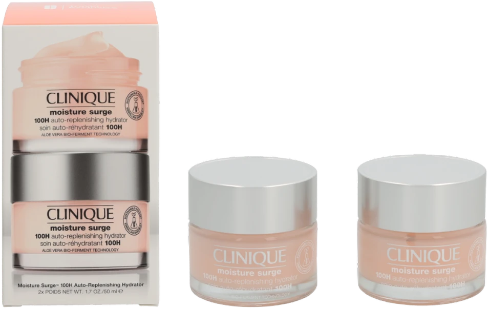 „Clinique Moisture Surge 100H Auto-Replenis“ drėkinamųjų dviejų dalių rinkinys, 100 ml