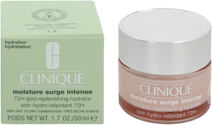 Clinique Moisture Surge Intense 72-Hour Lipid Replenishing Hydrator Drėkinamasis veido kremas, 50 ml