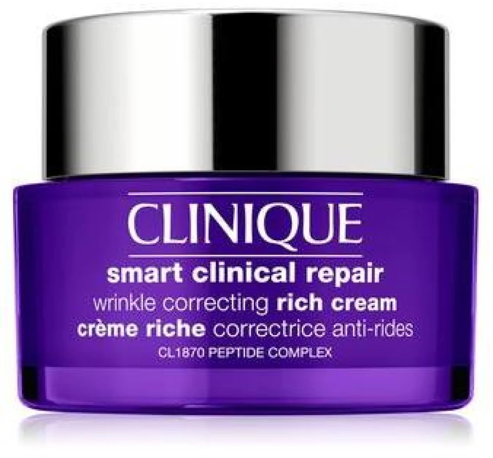 Clinique Smart Clinical Repair™ Wrinkle Correcting Rich Kreminis intensyviai veikiantis veido kremas nuo raukšlių, 50 ml