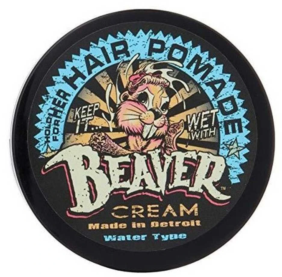„Cock Grease Beaver Kreminis Vanduo Type“ plaukų formavimo pomada, suteikianti blizgesio, šviesios arba vidutinės fiksacijos, 110 g