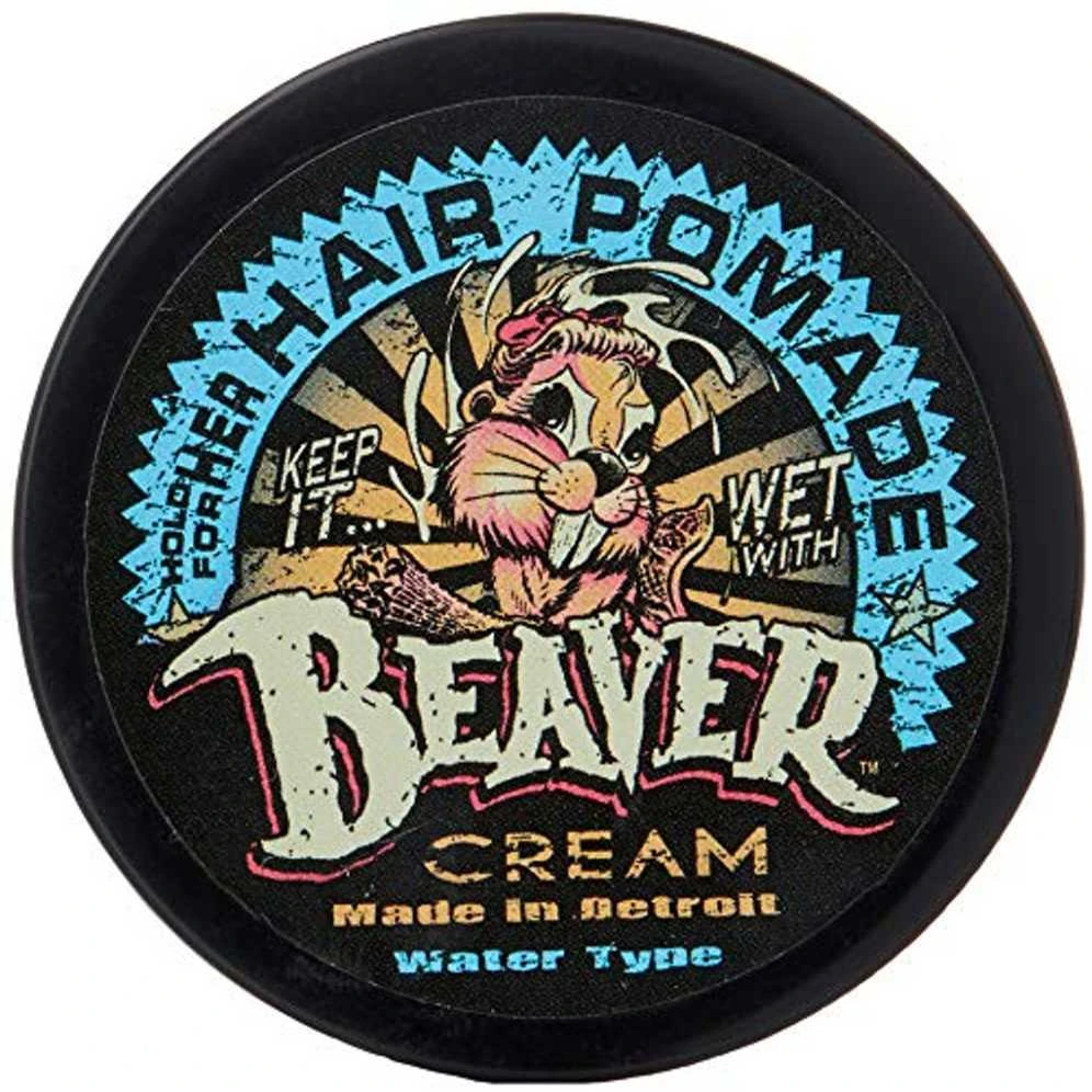 „Cock Grease Beaver Kreminis Vanduo Type“ plaukų formavimo pomada, suteikianti blizgesio, lengvos arba vidutinės fiksacijos, 50 g