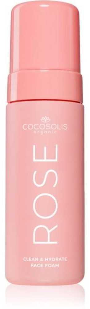 Cocosolis Rose Clean y Hydrate Face Foam veido valomosios putos, 150 ml