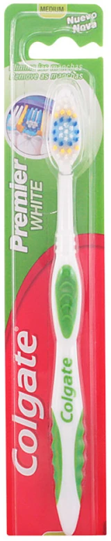 "Colgate Premier Baltas" vidutinio dydžio dantų šepetėlis 1 vienetas