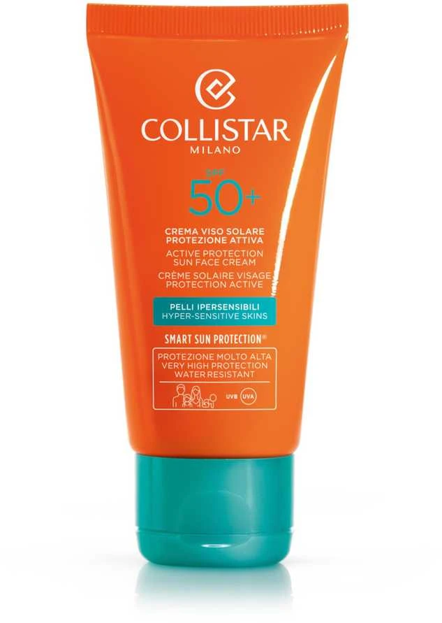 "Collistar" aktyvioji apsauga nuo saulės veidui Spf50 50ml