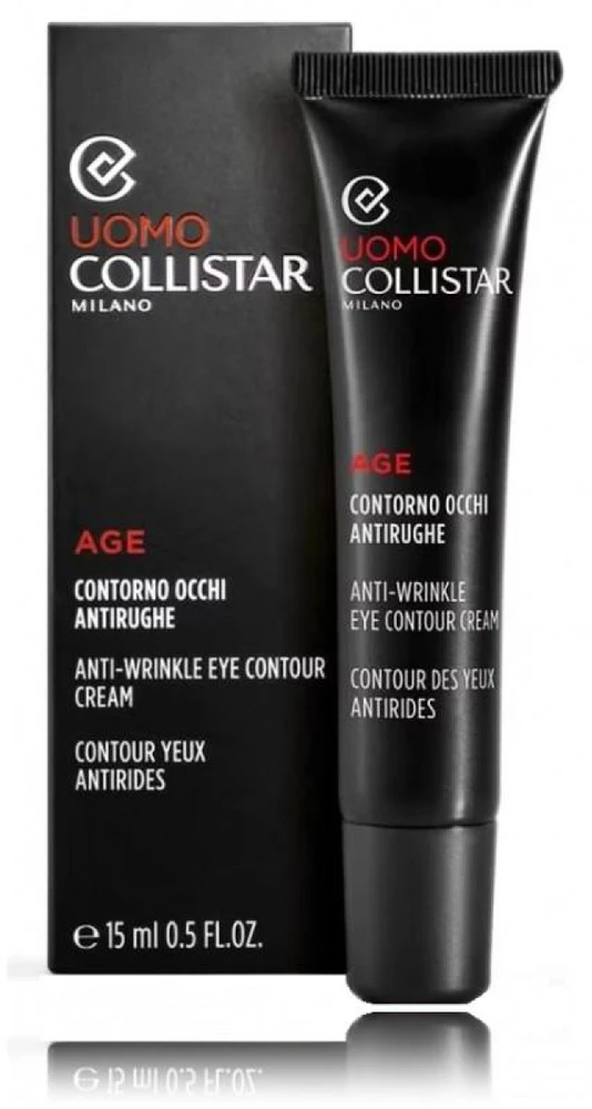 Collistar Uomo Anti-Wrinkle Eye Contour Kreminis akių kontūro kremas nuo raukšlių vyrams, 15 ml