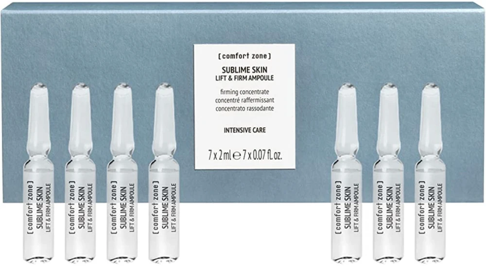Comfort Zone Sublime Skin Lift & Firm Ampoule Set veido ampulių rinkinys nuo raukšlių, 7 x 2 ml