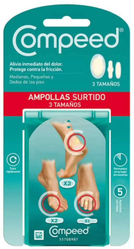 "Compeed" mišrūs pūslių pleistrai 5 vnt