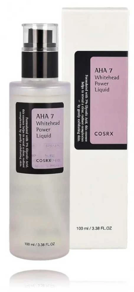 COSRX AHA 7 Whitehead Power Liquid Skystas veido odos šveitiklis su AHA rūgštimis, 100 ml