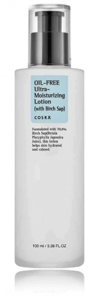 COSRX Oil-Free Ultra-Moisturizing Lotion with Birch Sap Veido losjonas be aliejaus, 100 ml