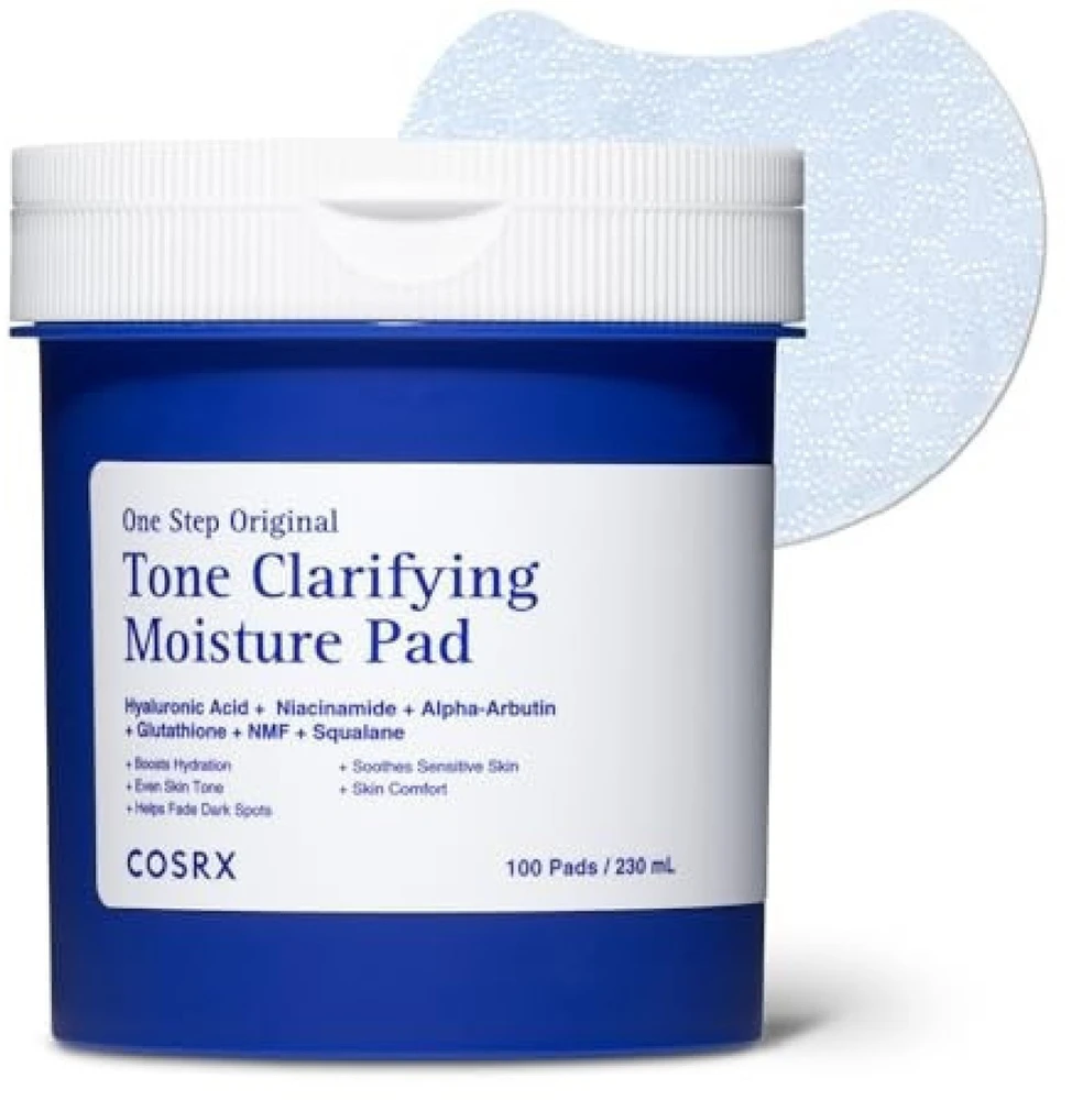 COSRX One Step Original Tone Gaivinantis Moisture Pad giliai drėkinantys ir tonizuojantys veido padeliai, 100 vnt.