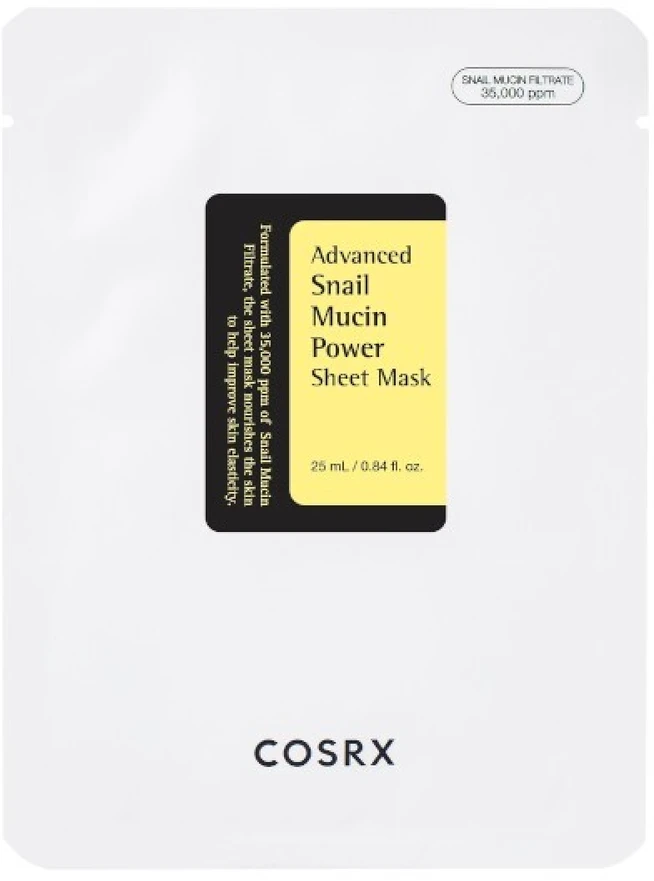 COSRX odos kaukė „Advanced Snail Mucin Power Essence“ (lakštinė kaukė), 25 ml