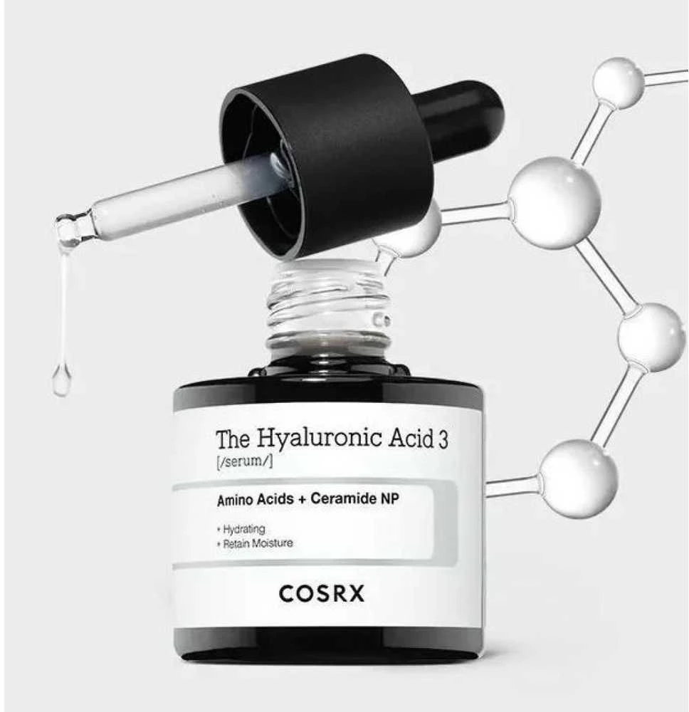 COSRX The Hyaluronic Acid 3 Serum Intensyviai drėkinantis serumas su 3% hialurono rūgštimi, 20 ml