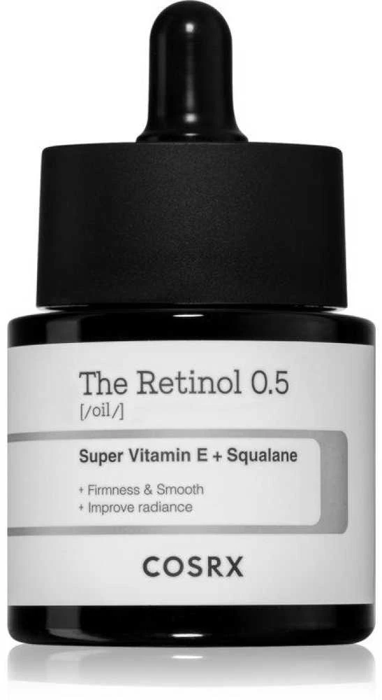 Cosrx Retinol Oil 0.5 Super Vitamin E + Squalane Veido aliejus su retinoliu, 20 ml