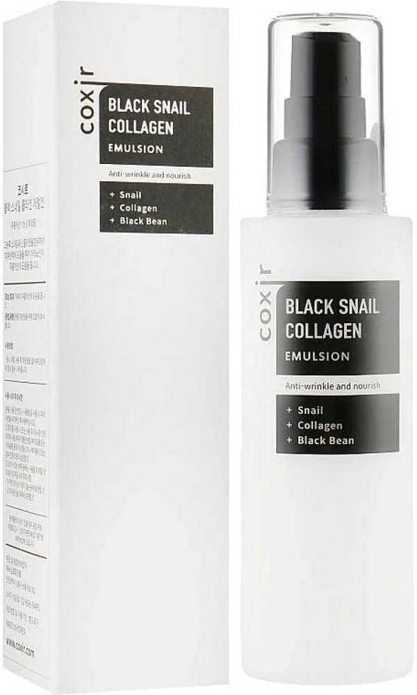 Coxir Juodas Snail Collagen Emulsion veido emulsija, 100 ml
