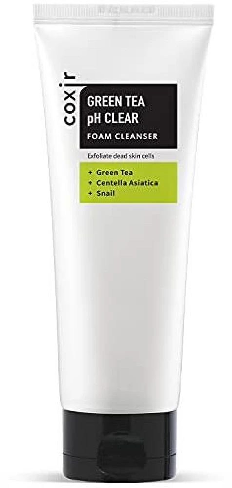 Coxir Žalias Tea pH Clear Foam Valiklis putojantis veido prausiklis, 150 ml