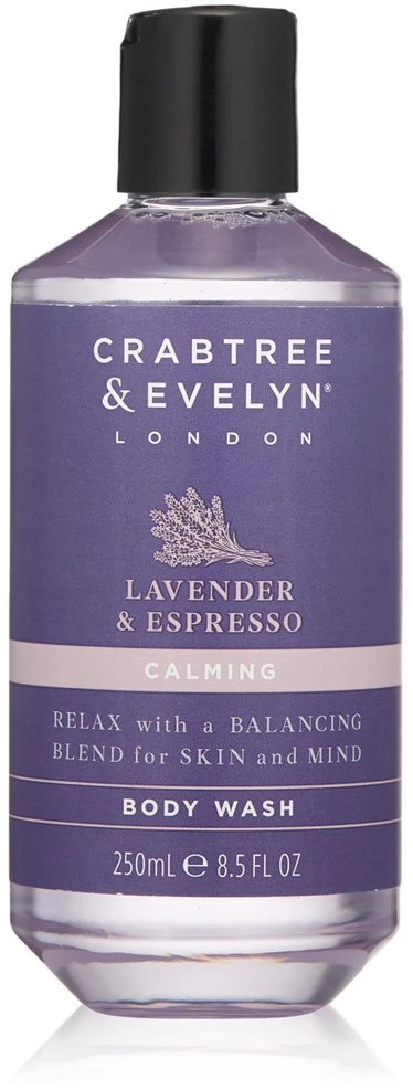 Crabtree & Evelyn Lavender & Espresso Calming Kūno prausiklis, 250 ml