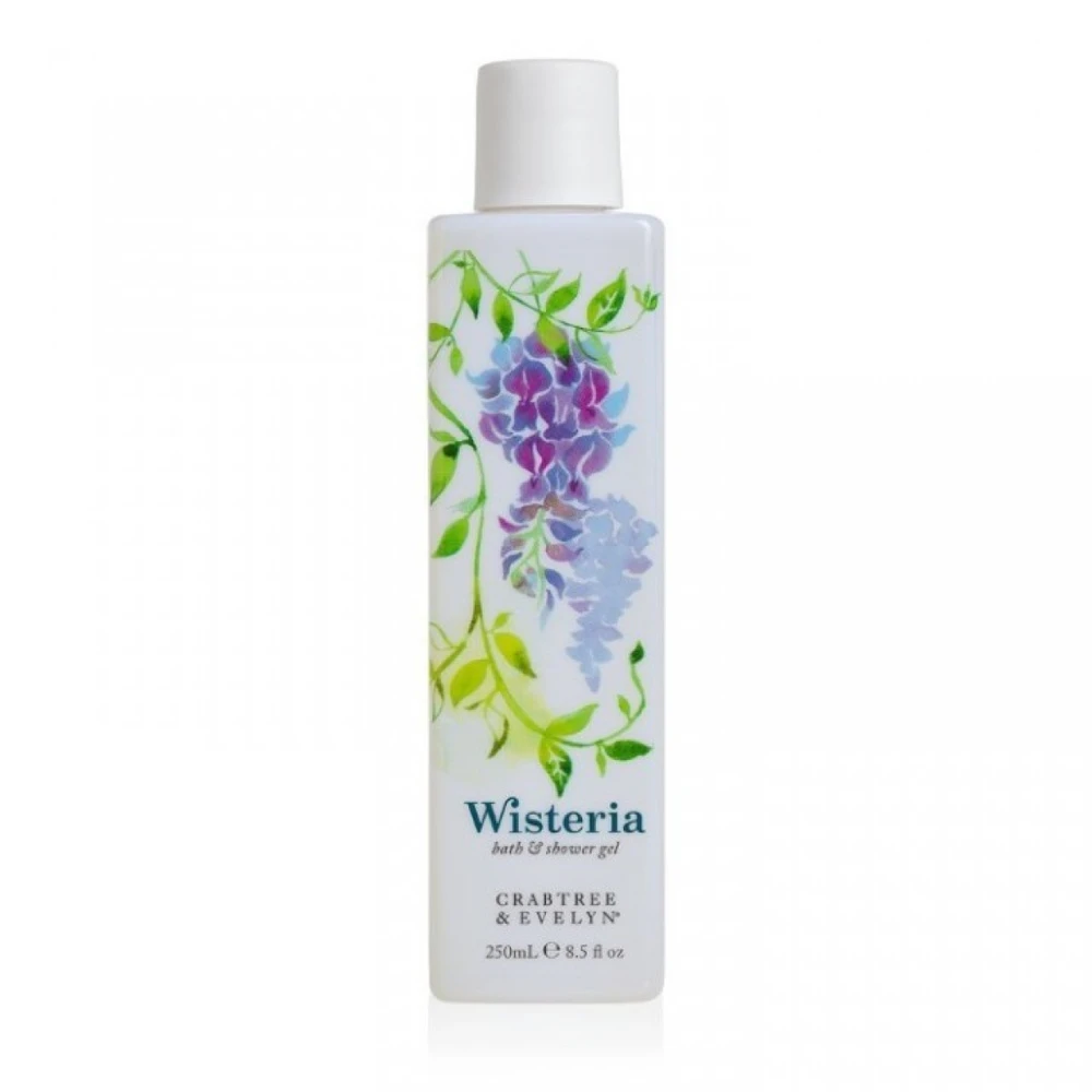 Crabtree & Evelyn Wisteria Cleansing Dušo želė For All Skin Types, 250 ml
