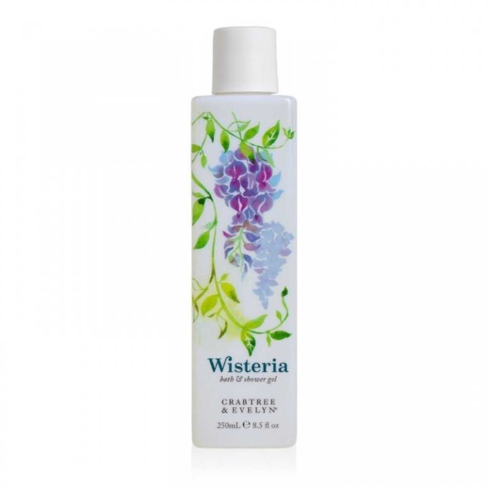 Crabtree & Evelyn Wisteria Cleansing Dušo želė For All Skin Types, 250 ml