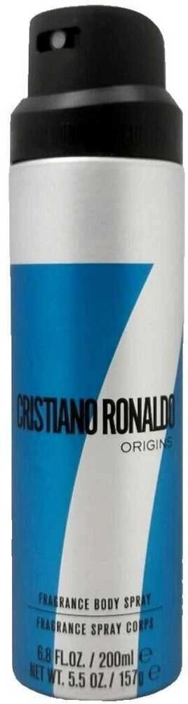 Cristiano Ronaldo CR7 Origins Fragrance Body Purškiklis purškiamas dezodorantas vyrams, 200 ml