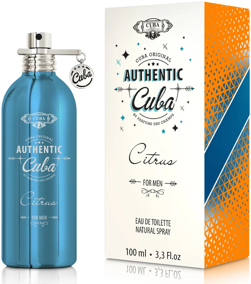 Cuba Authentic Citrus EDT tualetinis vanduo vyrams, 100 ml