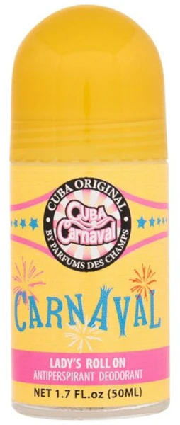 Cuba Carnaval Roll-On rutulinis antiperspirantas moterims, 50 ml