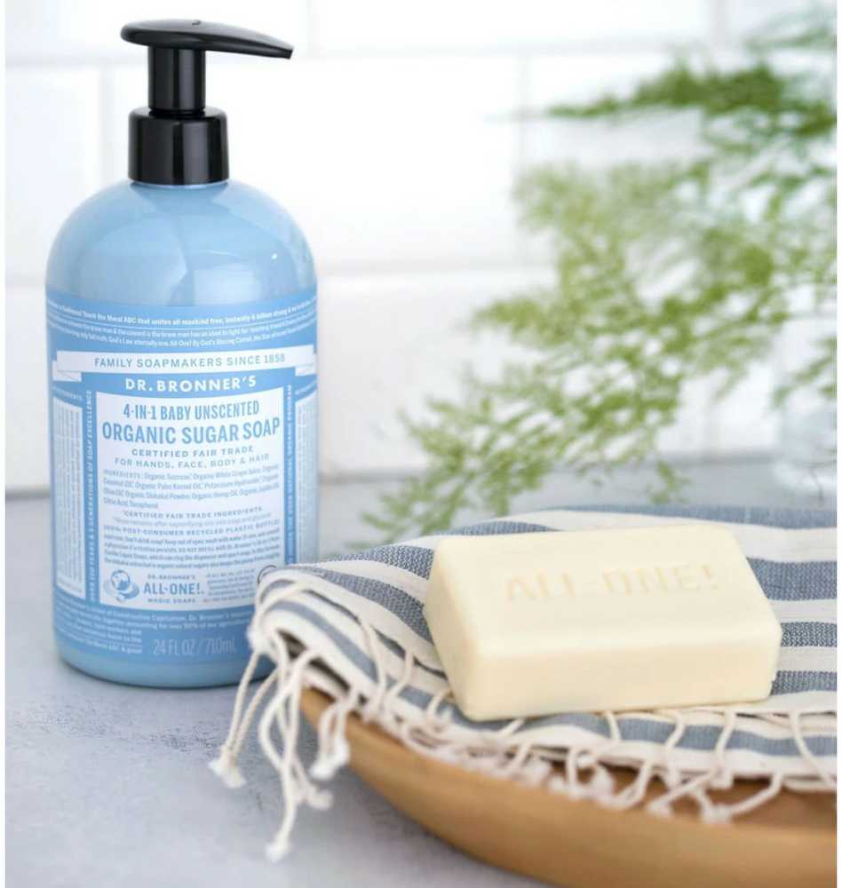 Dr. Bronner's Organic Sugar Soap Baby-Mild, 355 ml