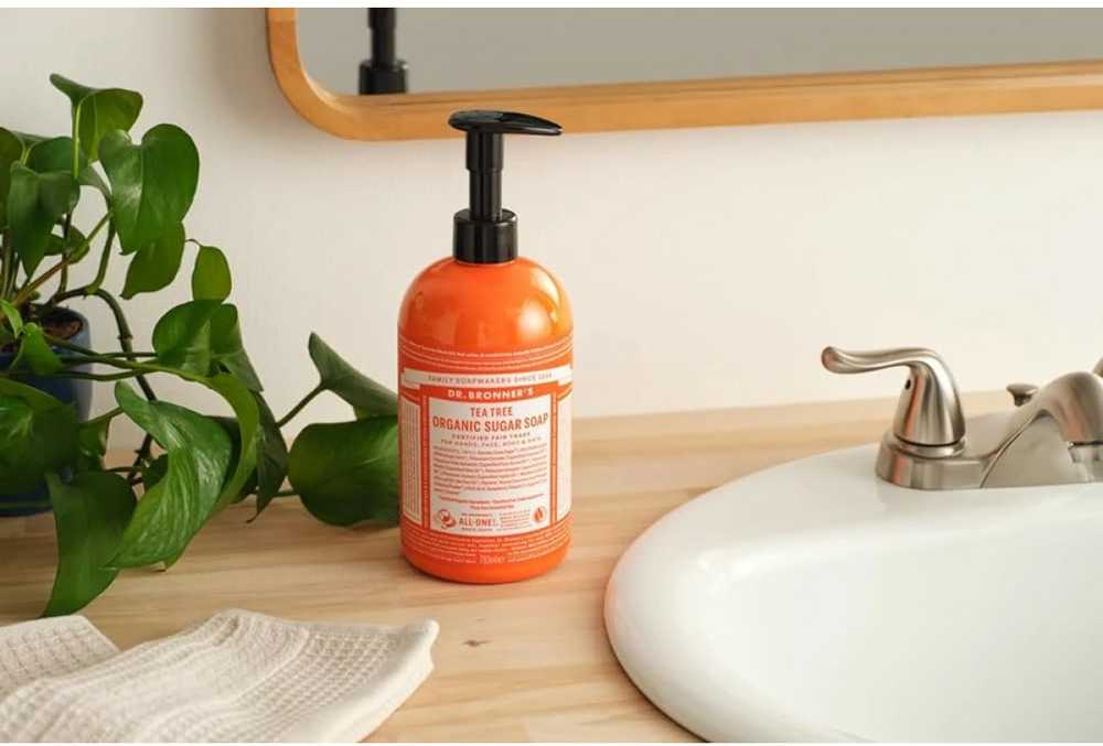Dr. Bronner's Organic Sugar Soap Tea Tree, 355 ml