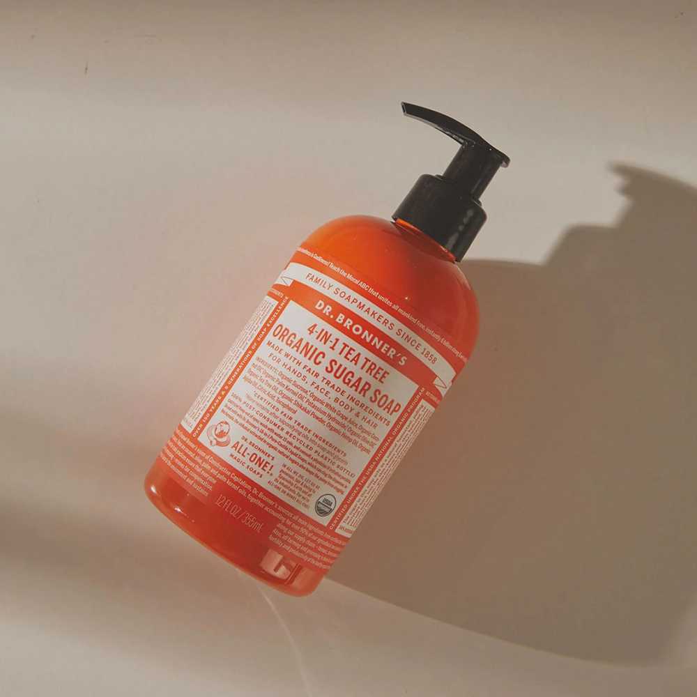 Dr. Bronner's Organic Sugar Soap Tea Tree, 355 ml