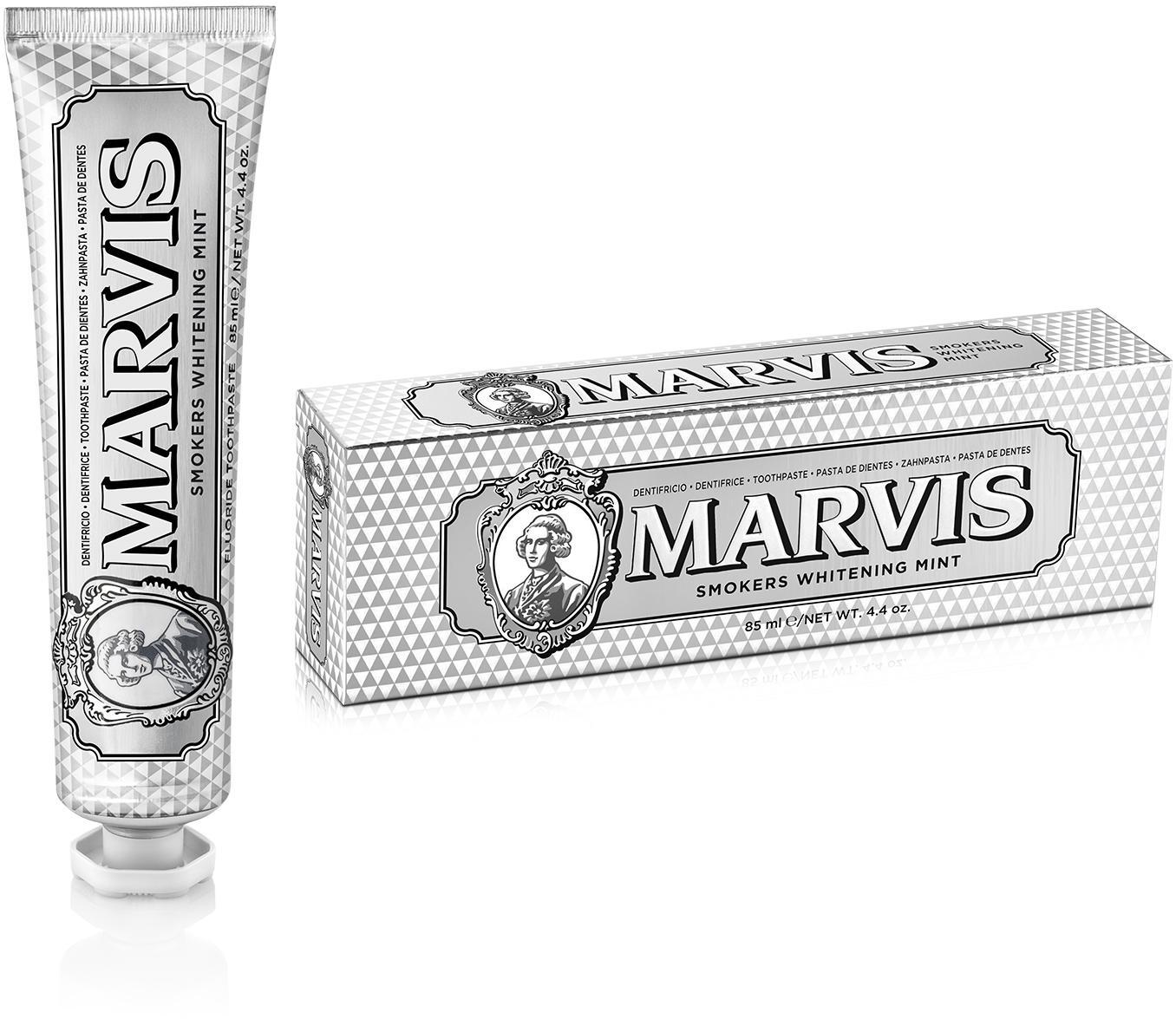 Marvis Smokers Whitening Mint Balinanti dantų pasta rūkantiems, 85 ml