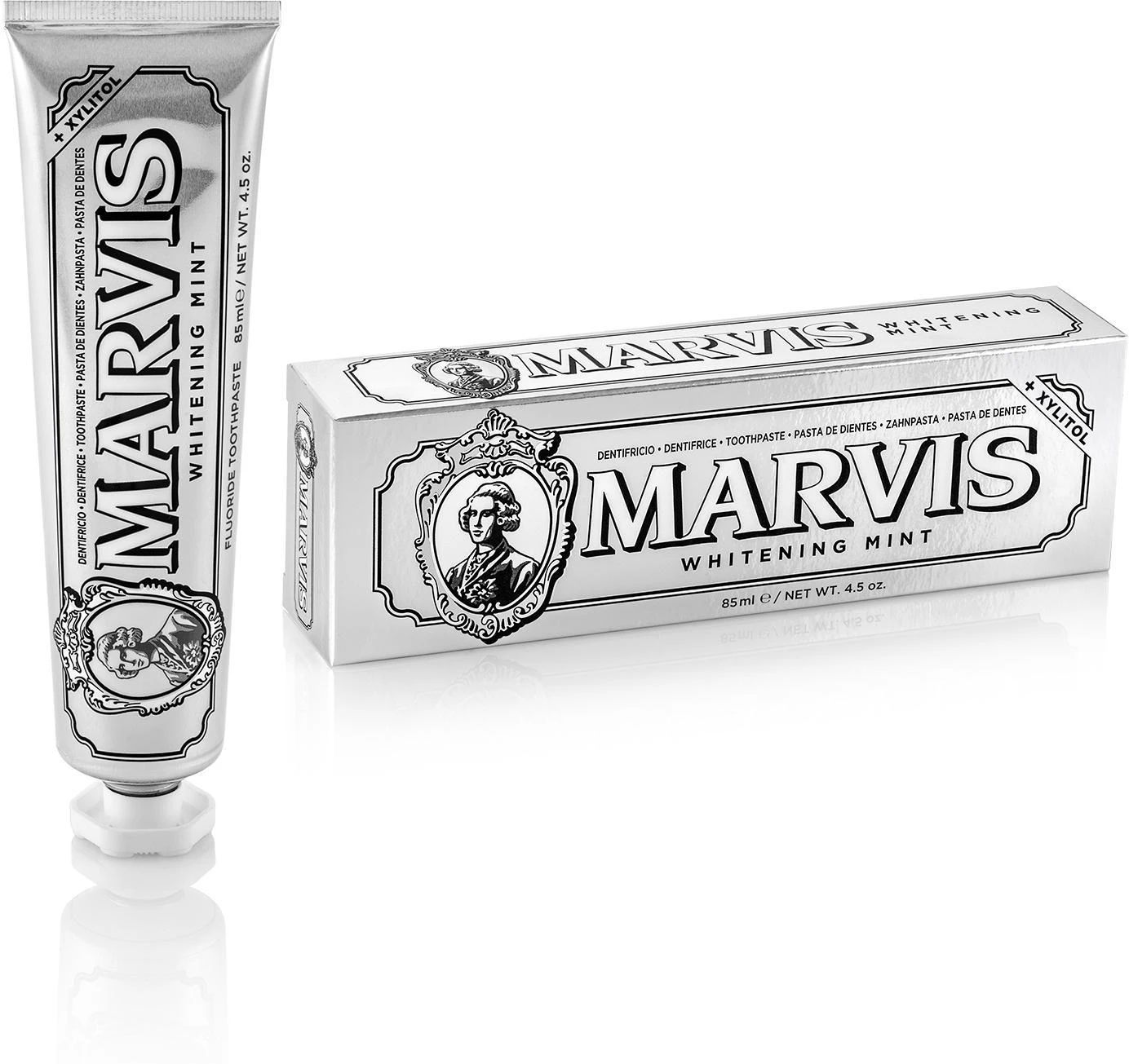 Marvis Whitening Mint Balinanti mėtų skonio dantų pasta, 85 ml