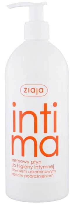 Ziaja Intimate Creamy Wash Su askorbo rūgštimi Intimate Cosmetics moterims, 500 ml