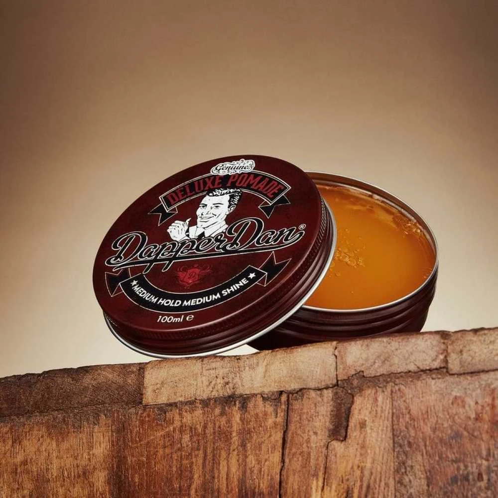 Dapper Dan Deluxe Pomade vidutinės fiksacijos ir spindesio plaukų pomada, 100 ml