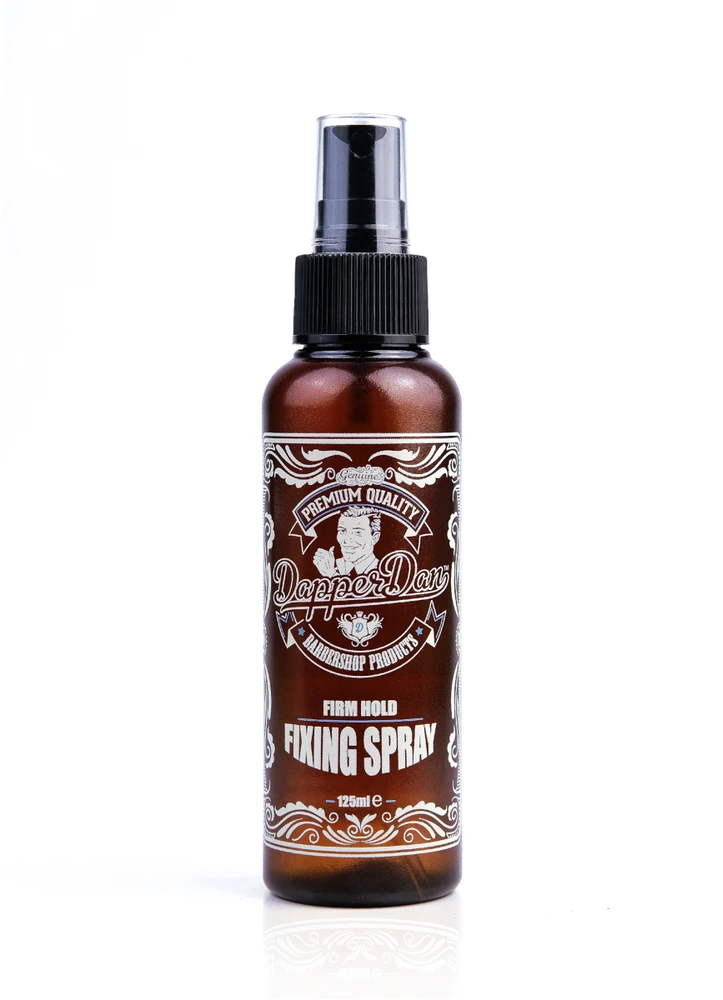 Dapper Dan Firm Hold Fixing Purškiklis Stiprios fiksacijos plaukų fiksavimo priemonė vyrams, 125 ml