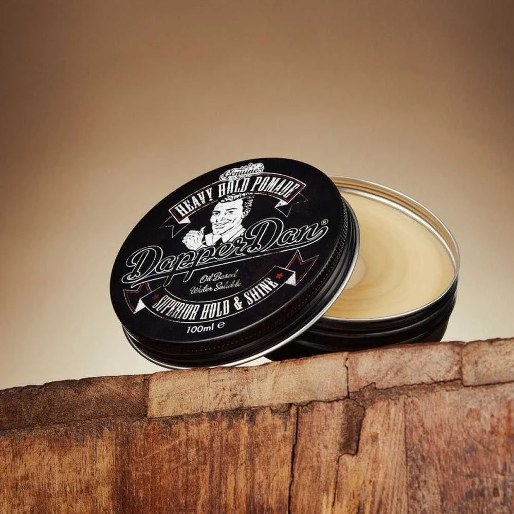 Dapper Dan Heavy Hold Pomade stiprios fiksacijos ir spindesio plaukų pomada, 100 ml