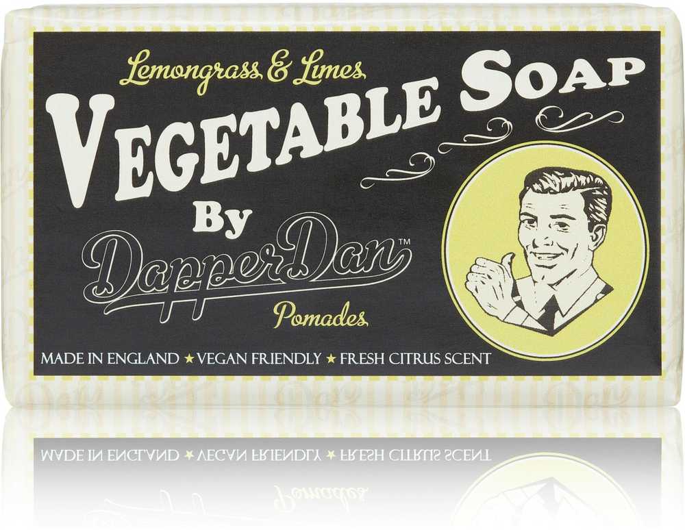 Dapper Dan Lemongrass & Limes Vegetable Soap augalinis muilas, 190g