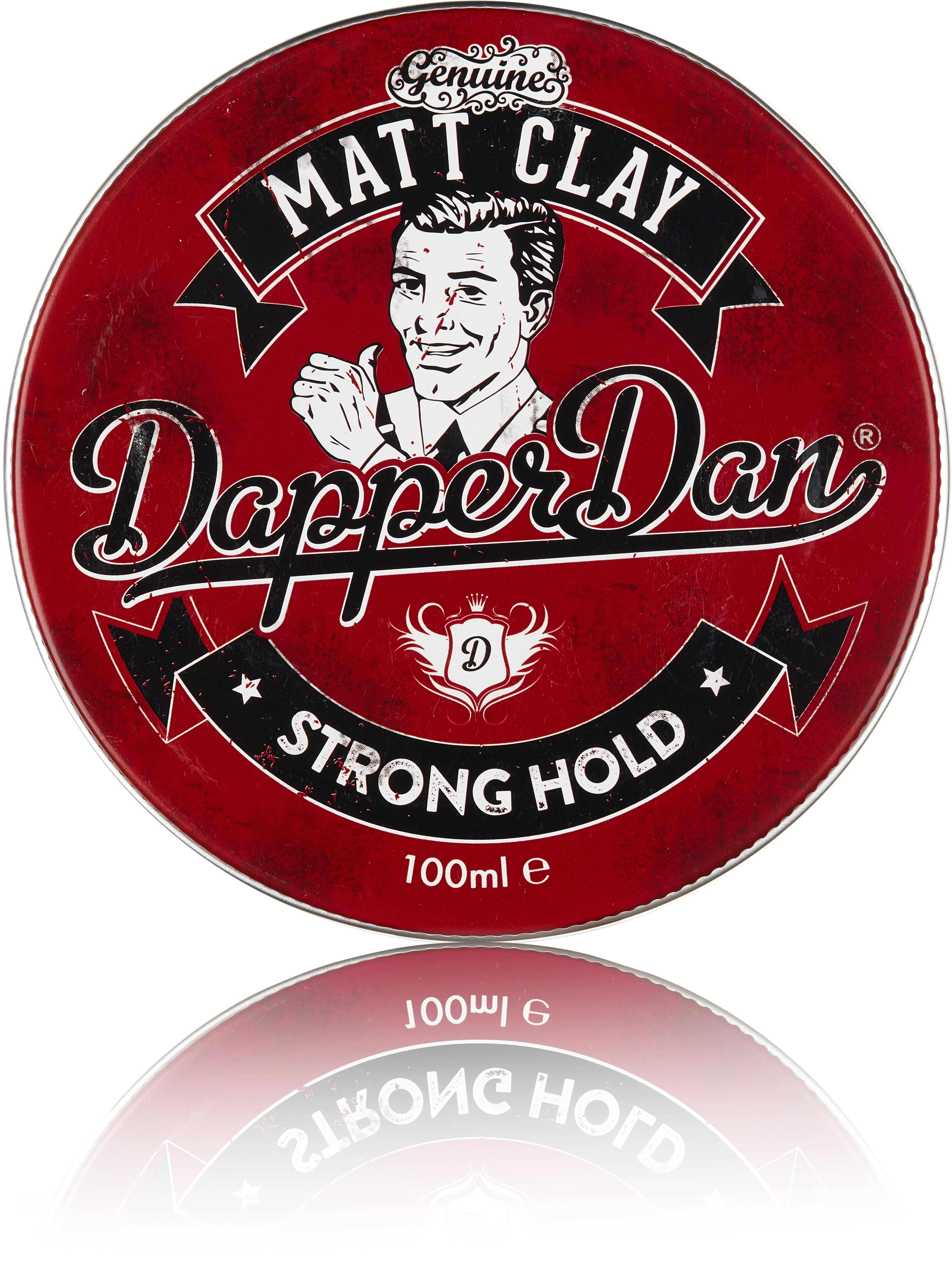 Dapper Dan Matt Clay stiprios fiksacijos, matinis plaukų modeliavimo molis, 100 ml