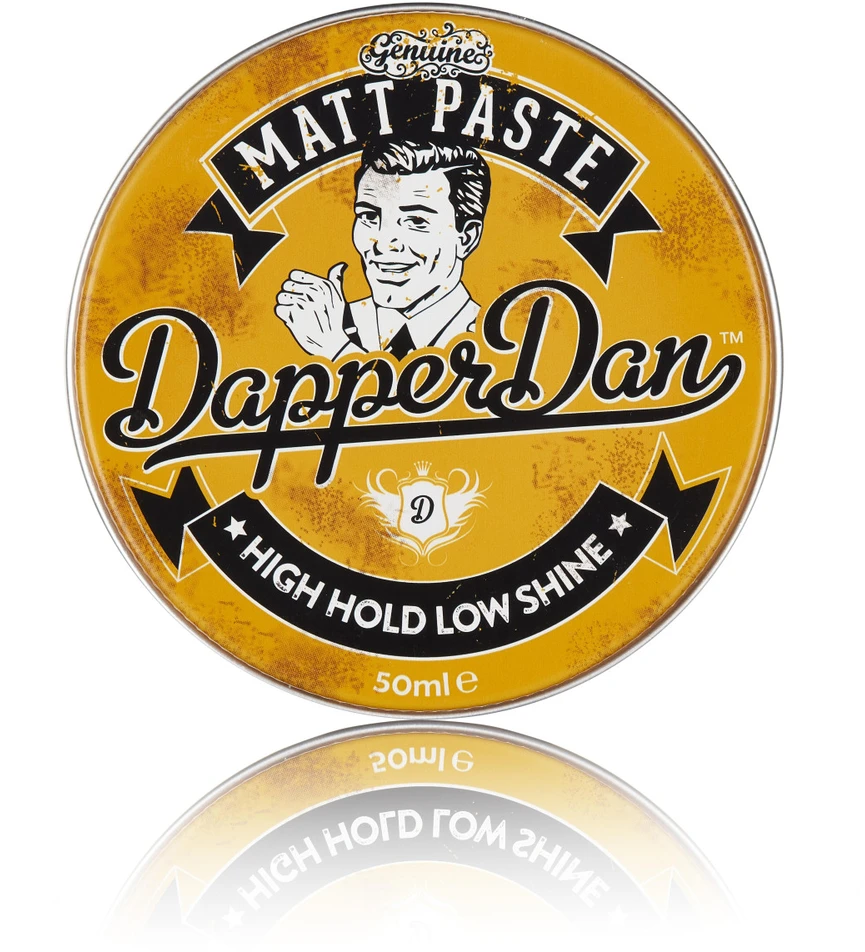 Dapper Dan Matt Paste Stiprios fiksacijos, matinė plaukų modeliavimo pasta, 50 ml