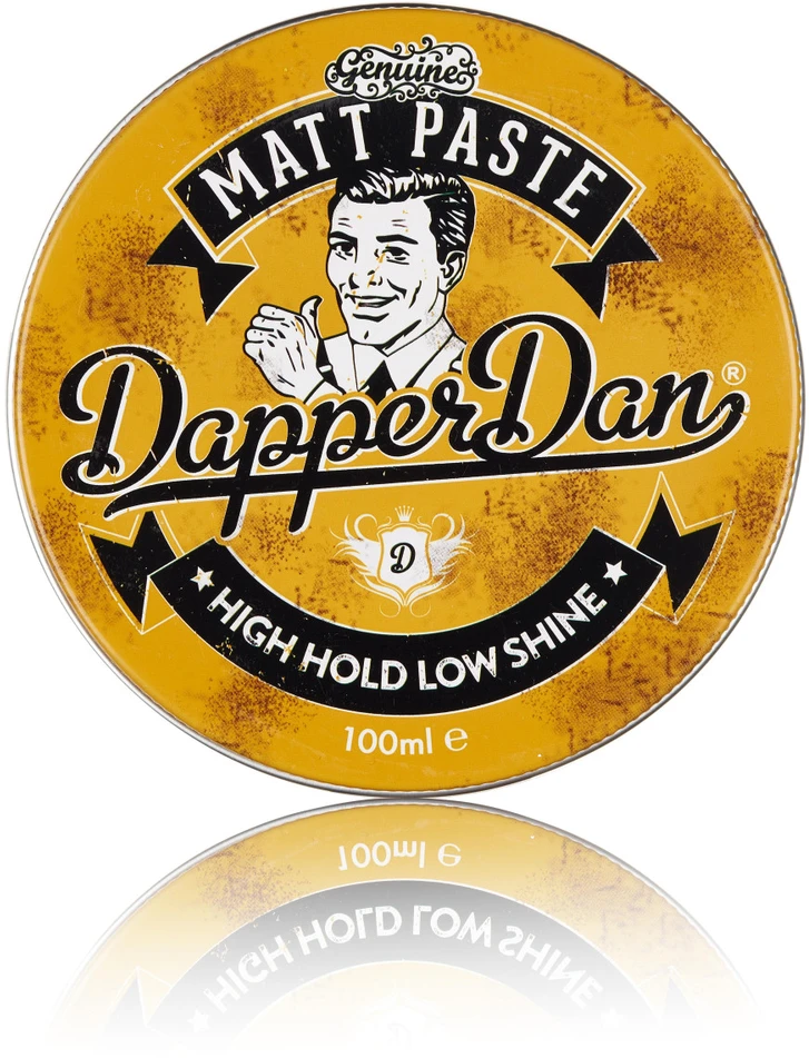 Dapper Dan Matt Paste stiprios fiksacijos, matinė plaukų modeliavimo pasta, 100 ml