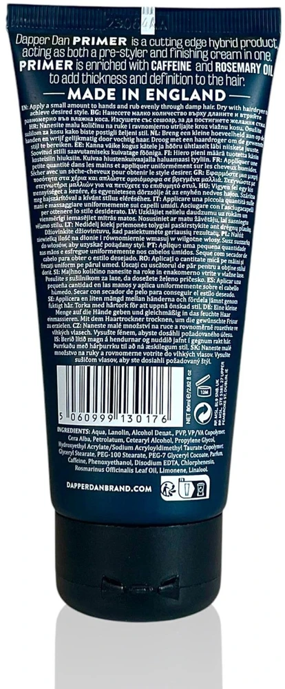 Dapper Dan PRIMER Thickening Styling Kreminis plaukų formavimo kremas, 80 ml
