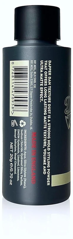 Dapper Dan Ultra Matte Texture Dust apimties suteikianti plaukų pudra, 20 g