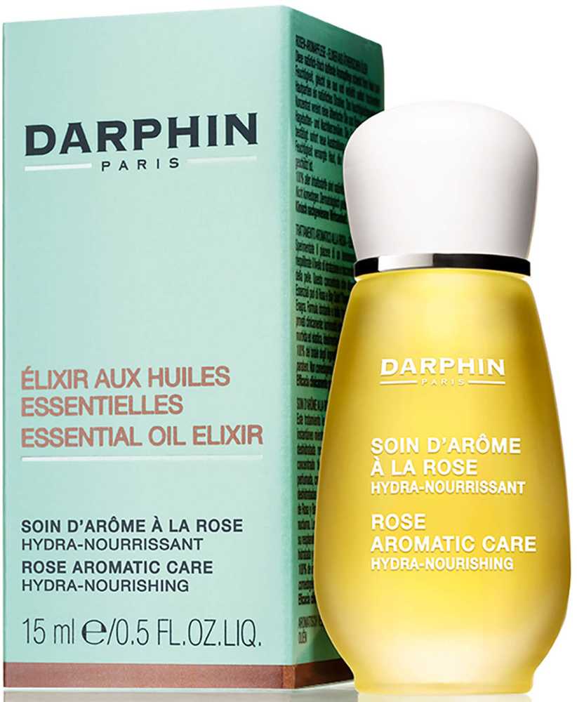 Darphin Essential Oil Eliksyras Rose Aromatic Care drėkinantis ir minkštinantis aliejų mišinys veidui, 15 ml