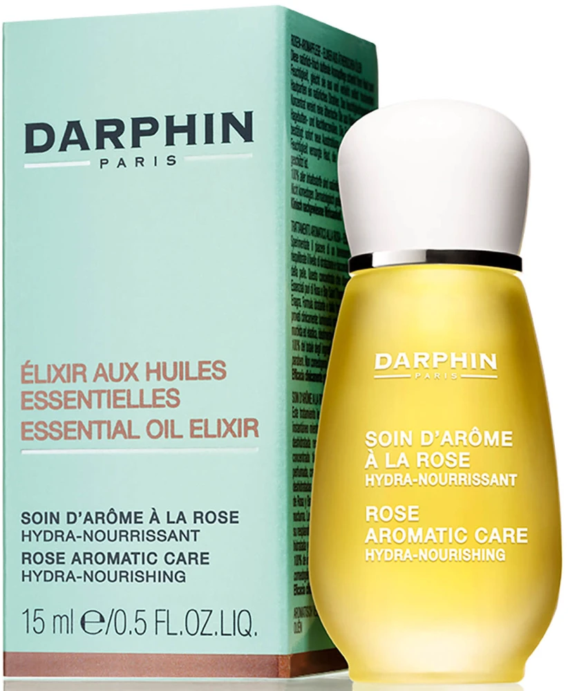 Darphin Essential Oil Eliksyras Rose Aromatic Care drėkinantis ir minkštinantis aliejų mišinys veidui, 15 ml